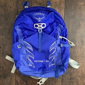 osprey tempest 20 iris blue